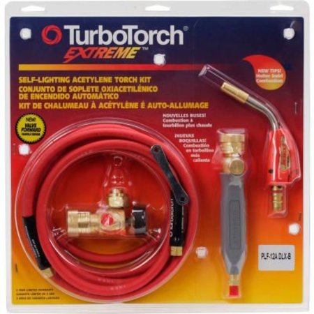 ESAB WELDING & CUTTING TurboTorchÂ EXTREME Self Lighting Torch Kit, PLF-12ADLX-B T-Kit Swirl For B Tank/Air Acetylene 0386-0868